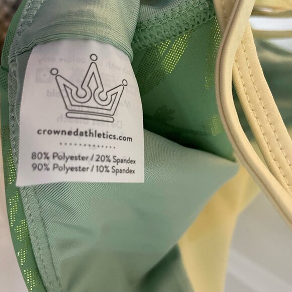 Crowned Athletics Lily Pad Princess Sports Bra XS - Picture 6 of 8
